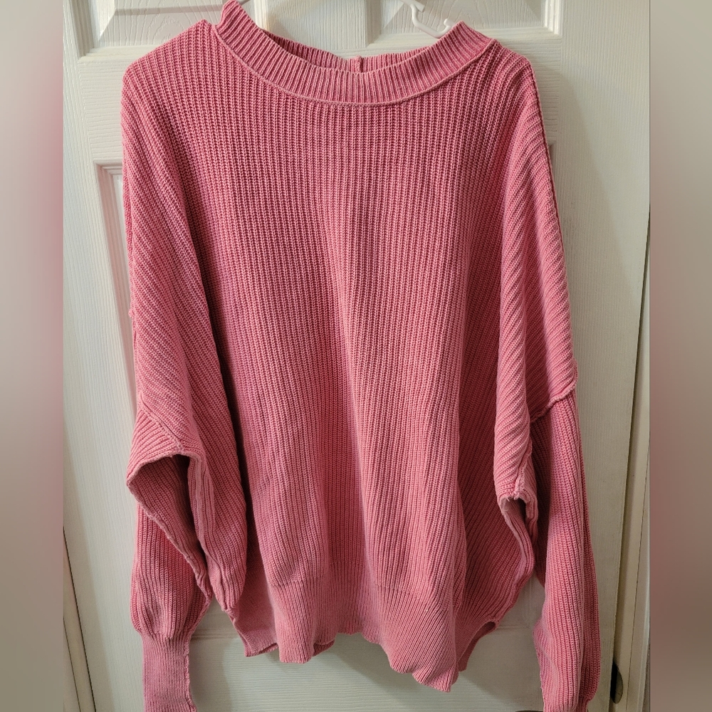 Aerie oversized pink sweater